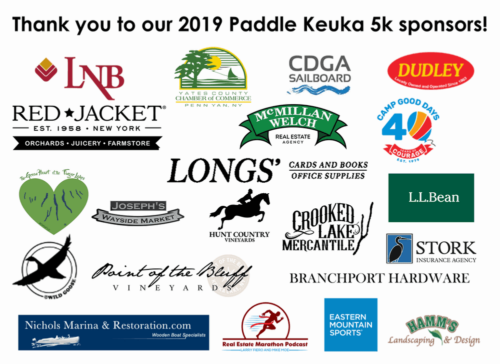 Paddle Keuka 5K sponsors